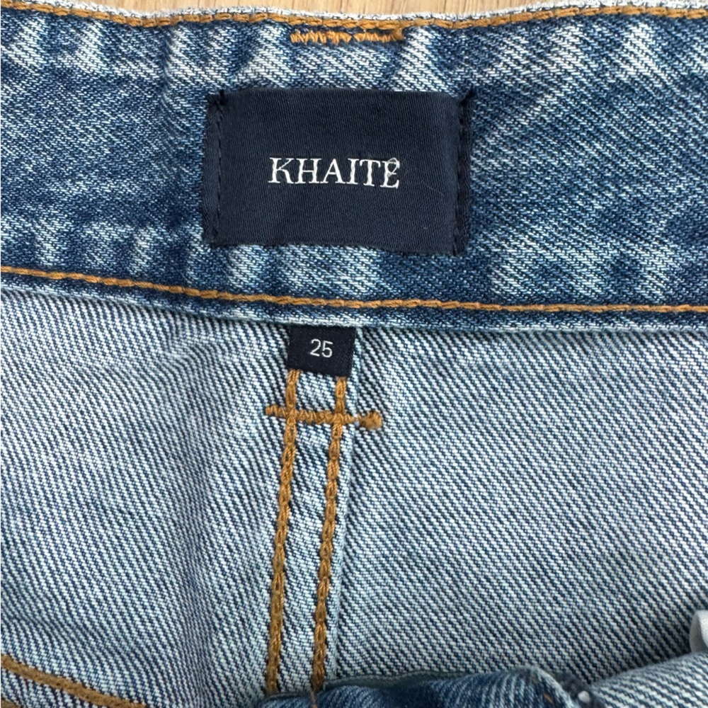 KHAITE wide leg rapton denim pants - Picture 4 of 8